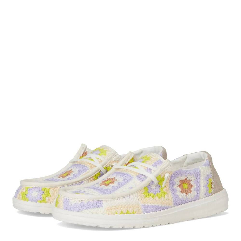 NEW HEY DUDE women's wendy cottage crochet slip-on shoes - Picture 7 of 7